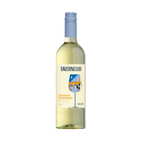 Vang trắng Tavernello Rubicone Trebbiano Chardonnay (Ý)