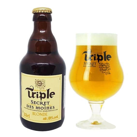 Bia Triple Secret Des Moines 8% Pháp – thùng 12 chai 330ml