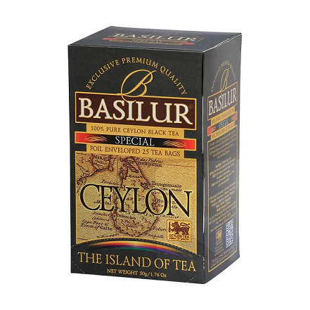 Trà Basilur Island of Tea Map Special (Hộp giấy 50g)