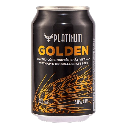 Bia Platinum Golden 5% – lon 330 ml