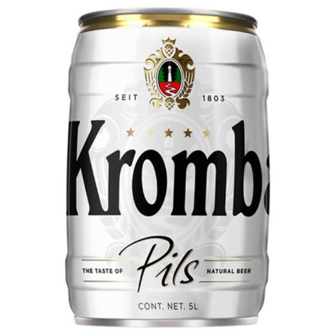 Bia Krombacher Pils 4,8% Đức – bom 5 lít