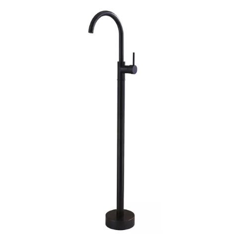 Vòi đặt sàn màu đen dùng cho chậu chân đứng và bồn tắm độc lập Daelim-080B