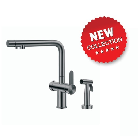 Vòi rửa bát 3 đường nước Geler GL-NN 4063, kết hợp vòi xịt .