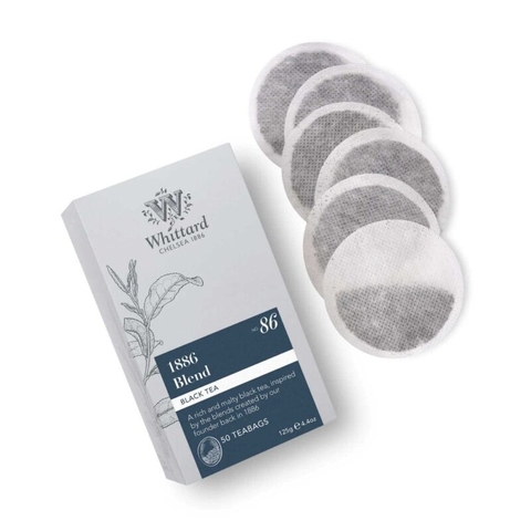 Trà Đen Anh Quốc Whittard 1886 Blend – hộp giấy 50 túi lọc 125g