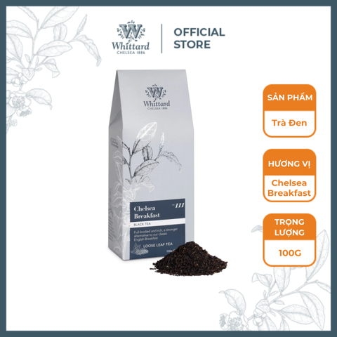 Trà Đen Anh Quốc Whittard Chelsea Breakfast – hộp giấy 100g