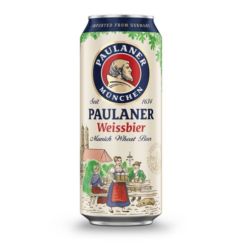 Bia Paulaner Weissbier 5,5% Đức – thùng 24 lon 500 ml