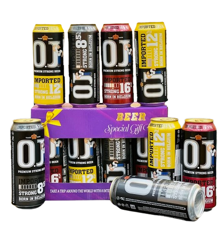 Hộp quà 8 lon bia OJ nặng độ