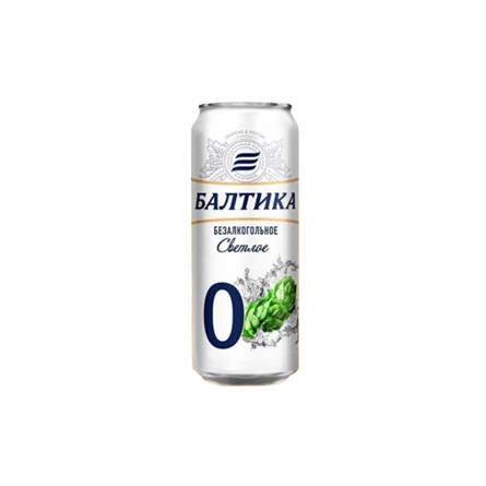Bia Baltika 0% Premium Lager (lon trắng) – thùng 24 lon 450ml – Nga