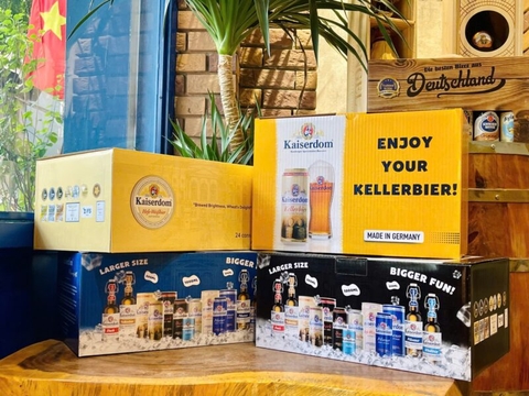 Hộp quà 24 lon bia Kaiserdom Đức