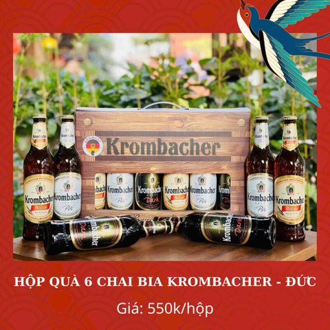 Hộp quà 6 chai bia Krombacher