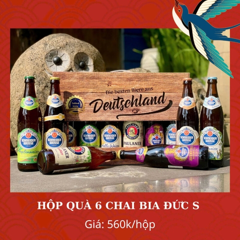 Hộp quà 6 chai bia Đức S