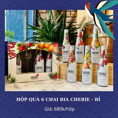 Hộp quà 6 chai bia Cherie – Bỉ