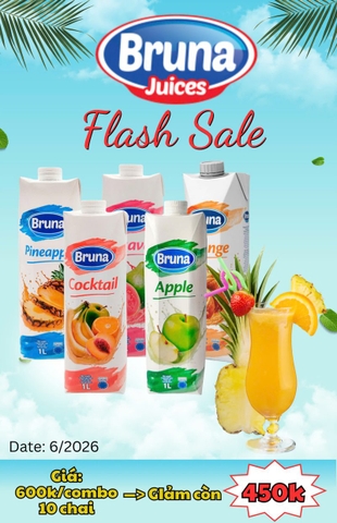 Combo 10 Hộp Nước Ép Bruna