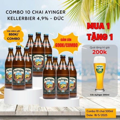 Combo 10 chai Ayinger Keller – Đức
