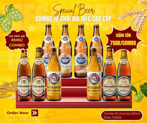 Combo 10 Chai Bia Đức Cao Cấp
