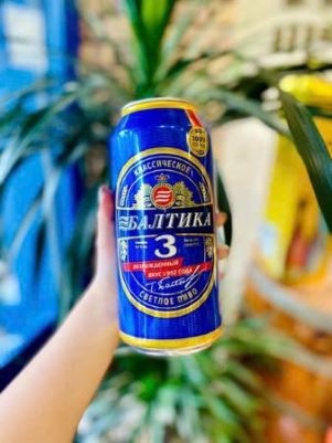 Bia Baltika số 3 – 4.8% Nga – thùng 12 lon 900ml