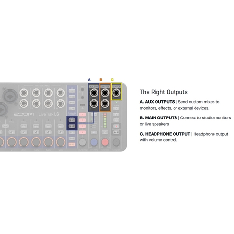 Bàn Trộn Mixer Recorder ZOOM LiveTrak L6 (Hàng Order)