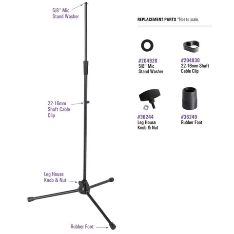 Chân đế micro On-Stage MS9700 Tripod Base