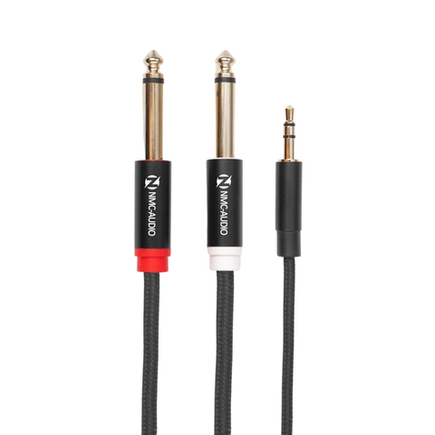 Dây Cáp Âm Thanh NMC AUDIO NMC C233 (1 đầu 3.5mm Stereo đực ra 2 đầu 6.35mm Mono đực)