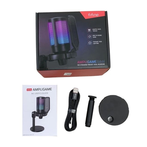 Micro Thu Âm FIFINE A6 AmpliGame RGB
