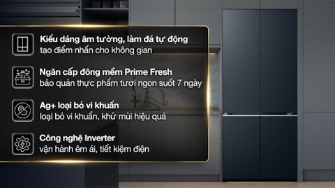 Tủ lạnh Panasonic Inverter 510 lít Multi Door NR-X561GB-VN