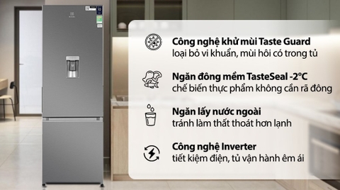 Tủ lạnh Electrolux Inverter 335 Lít EBB3742K-A