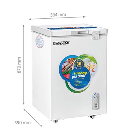 Tủ đông Hòa Phát 107 lit HCF 106S1N1