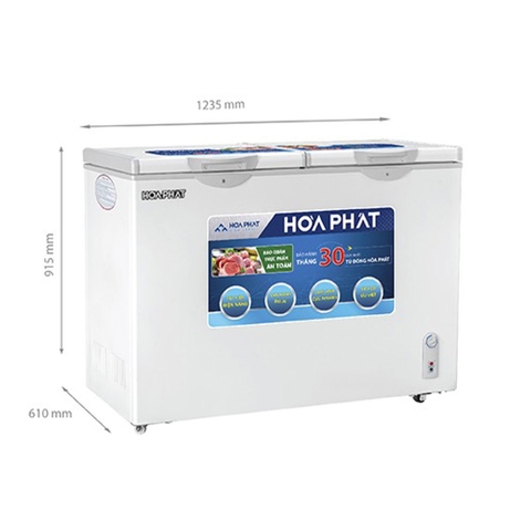Tủ đông Hòa Phát 2 ngăn 2 cánh HCF 606S2N2 245 lít