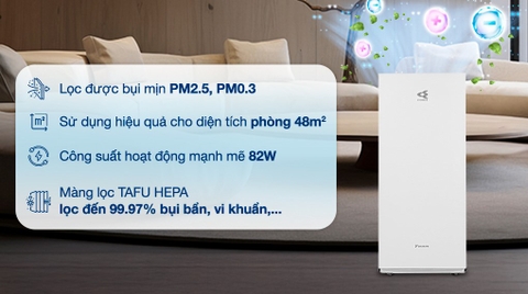 Máy lọc không khí Daikin MCK70ZVM7-W 82W