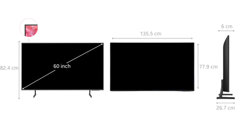 Smart Tivi Samsung UHD 4K 60 inch 2024 (60DU7000)