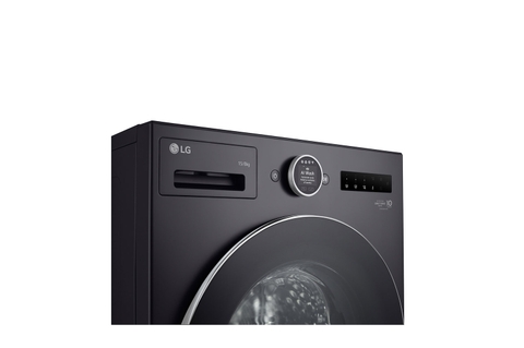 Máy giặt sấy lồng ngang LG AI DD™ 2.0 Inverter 15kg màu đen F2515RNTG