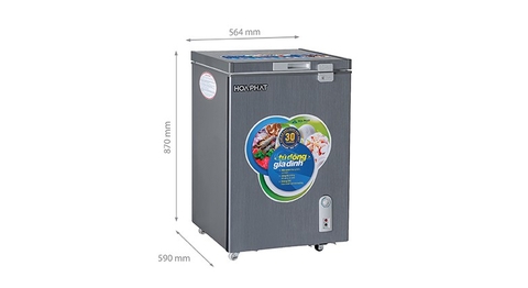 Tủ đông mini Hòa Phát HCF 106S1ĐSH 107 lít