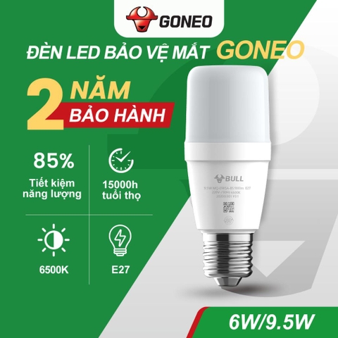 Bóng đèn LED Bulb Gongniu 6W E27 - MQ-E006A - 3000K - Tiết Kiệm Điện - Chống Nhấp Nháy-Hiệu Suất Cao