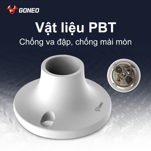 Đui Đèn Gắn Tường, Trần E27 Gongniu - Thẳng