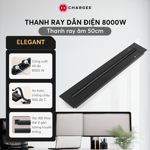 Combo Thanh ray âm tường 50cm CHARGEE ELEGANT