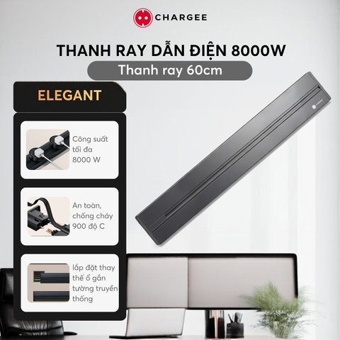 Combo Thanh ray lắp nổi 60cm CHARGEE ELEGANT