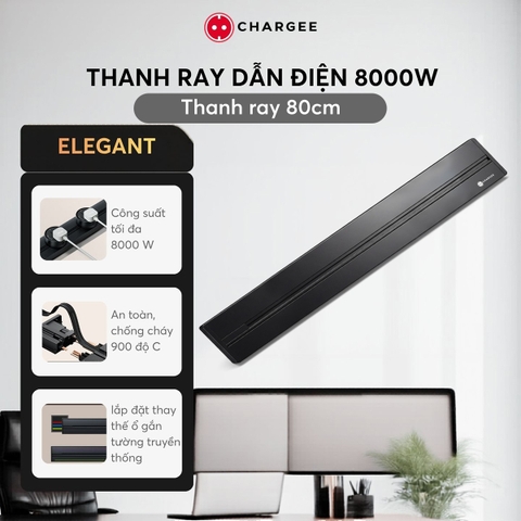 Combo Thanh ray lắp nổi 80cm CHARGEE ELEGANT