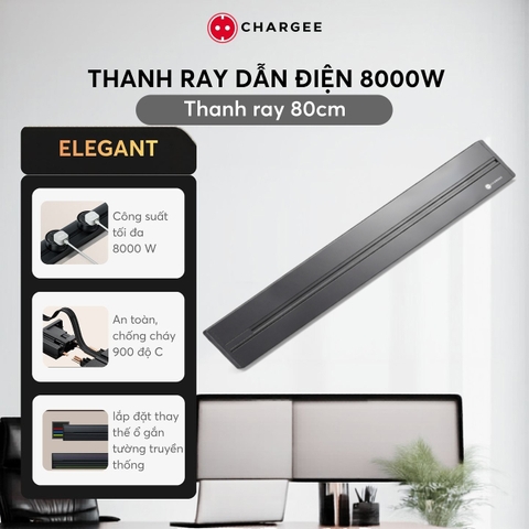 Combo Thanh ray lắp nổi 80cm CHARGEE ELEGANT