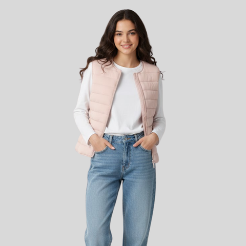 Áo ghile trần nữ cổ tim V002