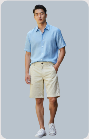 Quần short nam- TG25M- QS01