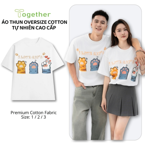 Áo Phông Unisex-3 CHÂN MÈO