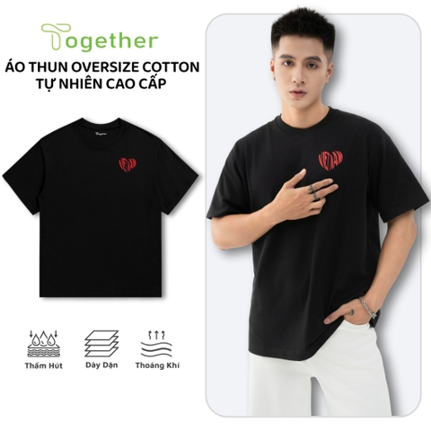 Áo Thun Unisex- TRÁI TIM ĐỎ