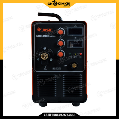 Máy hàn bán tự động  MIG-200 (J03), (Nguồn 220V, đầu cấp dây liền).