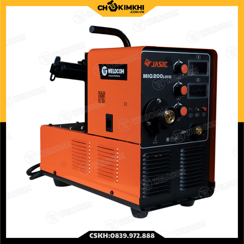 Máy hàn bán tự động  MIG-200 (J03), (Nguồn 220V, đầu cấp dây liền).