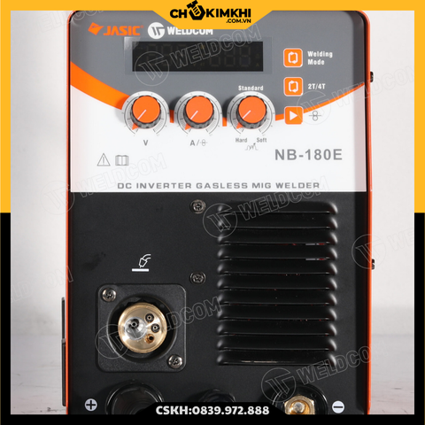 Máy hàn bán tự động MIG NB-180E (220V chức năng hàn Mig với cuộn dây lõi thuốc không dùng khí)