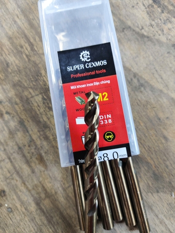 Mũi khoan Inox M2 Cexmo - Cexmos - Super Cexmos