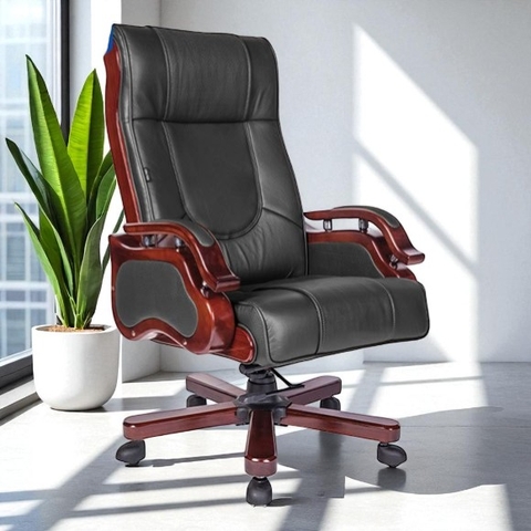 Ghế Hòa Phát Da Thật GGDY033