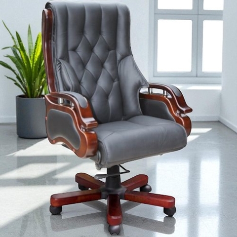 Ghế Hòa Phát Da Thật GGDY030