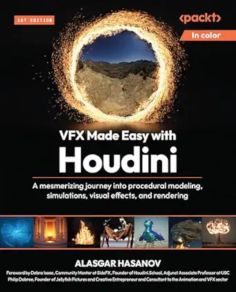 VFX Made Easy with Houdini – Sách ITBook đồ họa kỹ xảo | Sách công nghệ Procedural Modeling & Simulations (2025) – Alasgar Hasanov