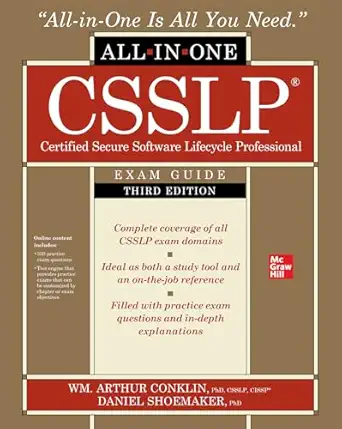 CSSLP All-in-One Exam Guide – Sách ITBook luyện thi CSSLP | Sách công nghệ Secure Software Lifecycle (3rd Edition, 2022) – Wm. Arthur Conklin